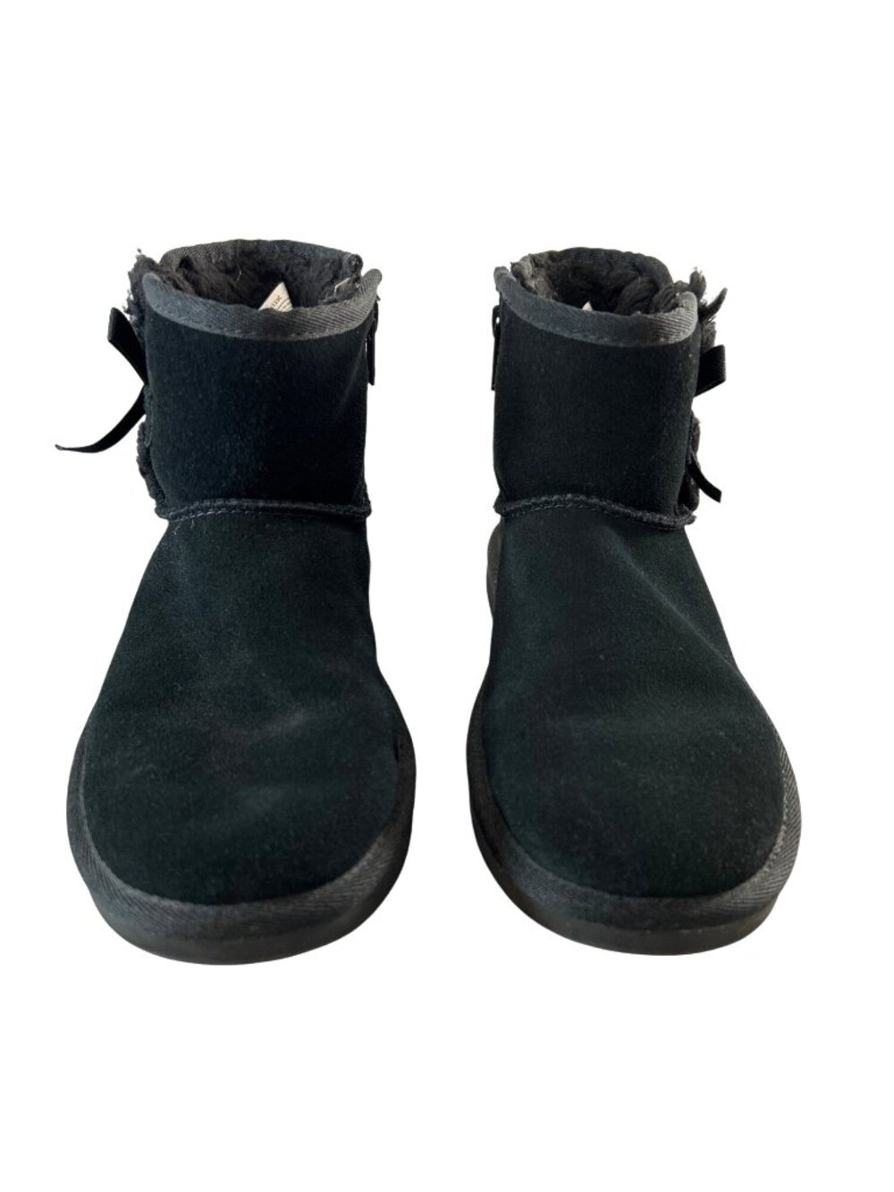 Kookaburra by UGG Girls Boots Ankle Fur Lined Zip Black Size 3